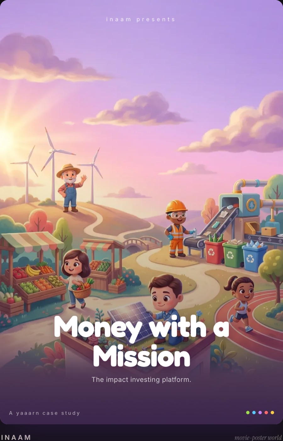inaam poster: Money with a Mission, the impact investing platform